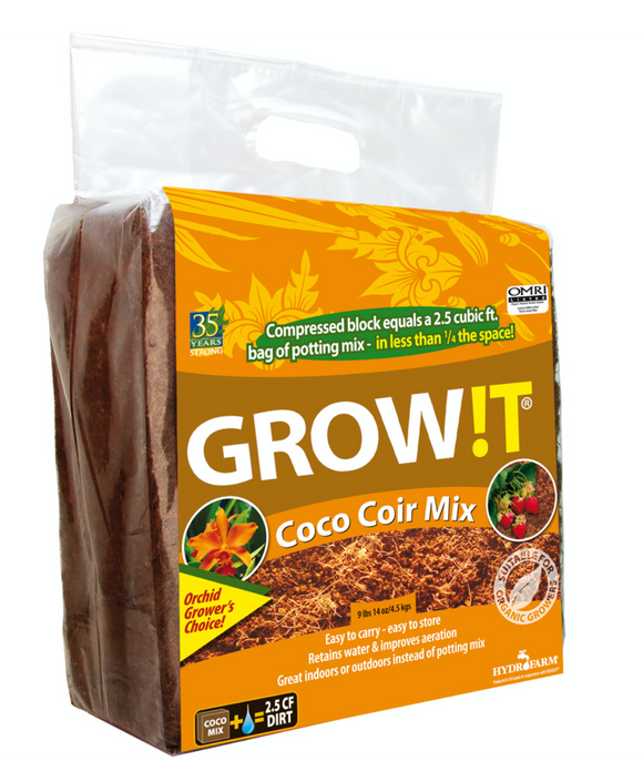 Grow!t Coco Coir 4.5kg (Compressed)