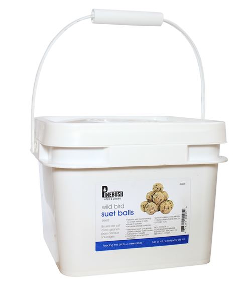 Pinebush Seed Suet Balls - Tub of 48